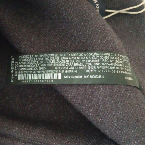 Zara Charcoal Wide Leg Pants NWT $60.00 - Picture 7 of 7